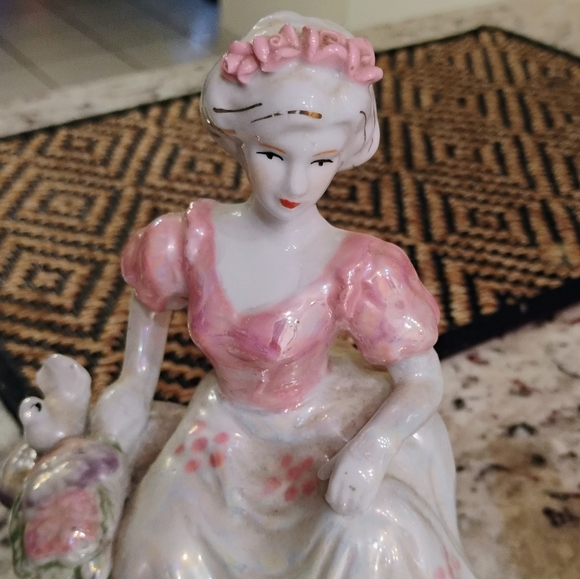 Bisque porcelain Doll and Vase Decor Set - Picture 5 of 13